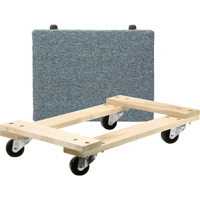 Chariots en bois franc - usage moyen, Roues en Polyol&eacute;fine, Capacit&eacute; de 900 lb, 18" la x 24" p x 7" h OCP Construction Supplies