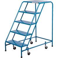 Escabeau roulant certifi&eacute; par la CSA, 5 marches, Largeur de la marche 22", Hauteur de la plateforme 46", Acier OCP Construction Supplies