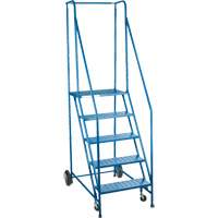 Escabeau roulant certifi&eacute; par la CSA, 5 marches, Largeur de la marche 22", Hauteur de la plateforme 46", Acier OCP Construction Supplies
