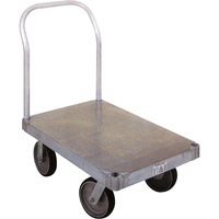 Aluminum Platform Truck, 36" W x 72" L, 2000 lbs. Cap., Rubber Wheels OCP Construction Supplies
