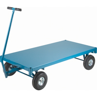 Chariots à timon avec plate-formes en acier