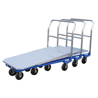 Platform Cart, 48" L x 24" W, 1500 lbs. Capacity, Mold-on Rubber Casters OCP Construction Supplies