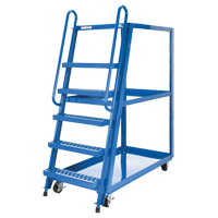 Stock Picking Cart, Steel, 27-7/8" W x 56-1/8" D, 3 Shelves, 1000 lbs. Capacity OCP Construction Supplies