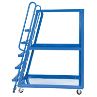 Stock Picking Cart, Steel, 27-7/8" W x 56-1/8" D, 3 Shelves, 1000 lbs. Capacity OCP Construction Supplies