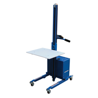 Gerbeur &agrave; plateforme &agrave; &eacute;l&eacute;vation rapide, M&eacute;canisme &eacute;lectrique, Capacit&eacute; de 175 lb, Levage max de 57" OCP Construction Supplies