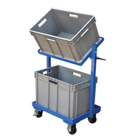 Stock Cart, Steel, 30-11/16" W x 19-1/4" D, 2 Shelves, 200 lbs. Capacity OCP Construction Supplies