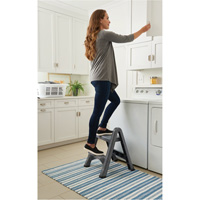 Folding Step Stool, 2 Steps, 19-1/2" x 20-1/2" x 22-3/4" High OCP Construction Supplies