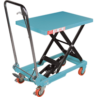 Heavy-Duty Hydraulic Scissor Lift Table, 27-1/2" L x 17-3/4" W, Steel, 330 lbs. Capacity OCP Construction Supplies