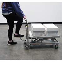 Hydraulic Scissor Lift Table, 31-1/2" L x 19-1/2" W, Stainless Steel, 550 lbs. Capacity OCP Construction Supplies
