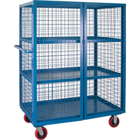 Wire Mesh Truck, 3 Tiers, 51" L x 32" W x 62.5" H, 2400 lbs. Cap. OCP Construction Supplies