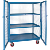 Wire Mesh Truck, 3 Tiers, 51" L x 32" W x 62.5" H, 2400 lbs. Cap. OCP Construction Supplies