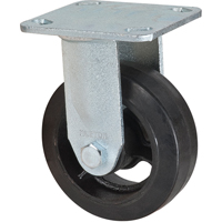 Mold-on Caster, Rigid, 5" (127 mm), Rubber, 440 lbs. (199 kg.) OCP Construction Supplies