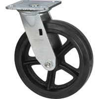Roulette moul&eacute;, Pivotant, 8" (203,2 mm), Caoutchouc, 660 lb (299 kg) OCP Construction Supplies