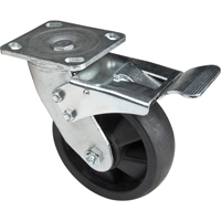 Hi-Temp Caster, Swivel with Brake, 6" (152.4 mm), Nylon, 880 lbs. (399 kg.) OCP Construction Supplies