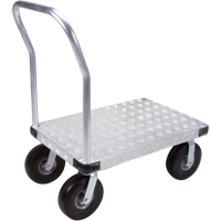 Aluminum Platform Truck, 24" W x 36" L, 1200 lbs. Cap., Flat Free Wheels OCP Construction Supplies