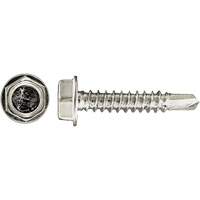 100-Piece Drill-X&reg; Hex HD Tapping Screws, #12 Dia., 1-1/4" L, Zinc Plated OCP Construction Supplies