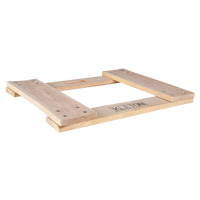 Cadre de socle roulant en bois dur, Roues en Non compris, Capacit&eacute; de 900 lb, 18" la x 24" p x 1,5" h OCP Construction Supplies