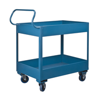 Chariots de service &agrave; bordure profonde, 2 Tiers, 24" la x 47" h x 36" p, Capacit&eacute; 1200 lb OCP Construction Supplies