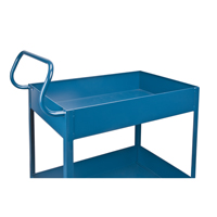 Chariots de service &agrave; bordure profonde, 2 Tiers, 24" la x 47" h x 36" p, Capacit&eacute; 1200 lb OCP Construction Supplies