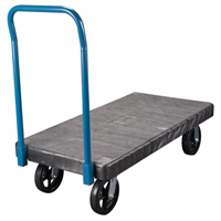 Chariots &agrave; plateforme en plastique, 60" lo x 30" la, 2000 lb cap, Roues Caoutchouc moul&eacute; OCP Construction Supplies
