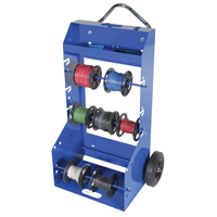 Chariot portatif pour mat&eacute;riaux bobin&eacute;s, Acier, 4 Montants, 29" la x 47-5/16" h x 21-7/8" p, Capacit&eacute; de 300 lb OCP Construction Supplies