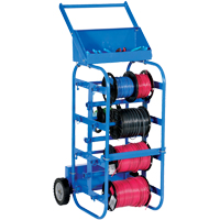 Chariot portatif pour mat&eacute;riaux bobin&eacute;s, Acier, 11 Montants, 19-1/2" la x 43-1/4" h x 17-1/2" p, Capacit&eacute; de 150 lb OCP Construction Supplies