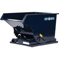 Self-Dumping Hopper, Steel, 2 cu.yd., Blue OCP Construction Supplies