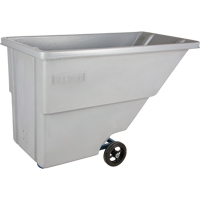 Chariot basculeur en acier, Poly&eacute;thyl&egrave;ne, 0,625 vg³, Capacit&eacute; de charge de 500 lb OCP Construction Supplies