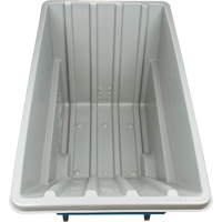 Chariot basculeur en acier, Poly&eacute;thyl&egrave;ne, 1,1 vg³, Capacit&eacute; de charge de 1250 lb OCP Construction Supplies