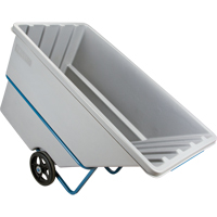 Chariot basculeur en acier, Poly&eacute;thyl&egrave;ne, 1,1 vg³, Capacit&eacute; de charge de 2000 lb OCP Construction Supplies