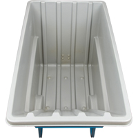 Chariot basculeur en acier, Poly&eacute;thyl&egrave;ne, 1,1 vg³, Capacit&eacute; de charge de 2000 lb OCP Construction Supplies