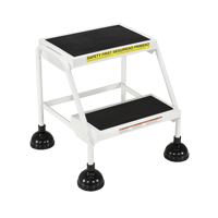Stop-Step Ladders, 2 Steps, 16" Step Width, 18-9/16" Platform Height, Steel OCP Construction Supplies