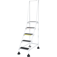 Light-Duty Stop-Step Ladders, 5 Steps, 16" Step Width, 47-11/16" Platform Height, Steel OCP Construction Supplies