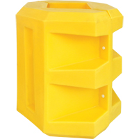 Protecteur de colonne courte, Ouverture int&eacute;rieure 6" x 6", 24" lo x 24" la x 24" h, Jaune OCP Construction Supplies