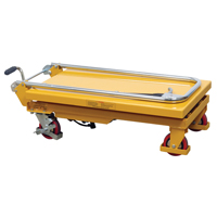 Hydraulic Scissor Lift Table, 17.75" L x 27.5" W/27-1/2" L x 17-3/4" W, Steel, 330 lbs. Capacity OCP Construction Supplies