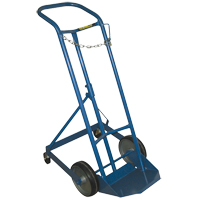 Professional Gas Cylinder Truck CC-1, Mold-on Rubber Wheels, 9" W x 7-1/4" L Base, 250 lbs. OCP Construction Supplies
