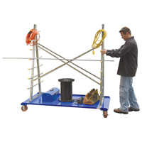 A-Frame Bar & Pipe Cart, Steel, 36-3/4" W x 73-3/4" D x 72-1/2" H, 2000 lbs. Capacity OCP Construction Supplies