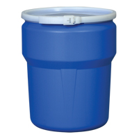 Baril emboîtable en poly&eacute;thyl&egrave;ne, 10 gal. US (8,33 gal. imp.), Dessus ouvert, Bleu OCP Construction Supplies
