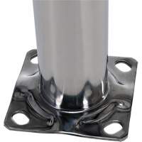 Safety Bollard, Stainless Steel, 36" H x 8" W, Silver OCP Construction Supplies