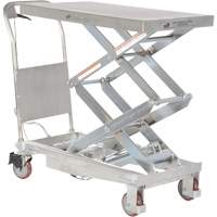 Manual Hydraulic Scissor Lift Table, 35-1/2" L x 20" W, Partial Stainless Steel, 800 lbs. Capacity OCP Construction Supplies