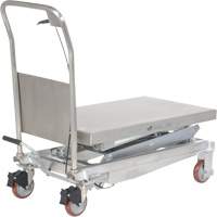 Manual Hydraulic Scissor Lift Table, 35-1/2" L x 20" W, Partial Stainless Steel, 800 lbs. Capacity OCP Construction Supplies