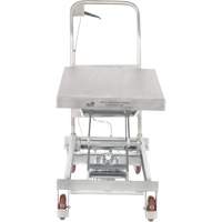 Manual Hydraulic Scissor Lift Table, 35-1/2" L x 20" W, Partial Stainless Steel, 800 lbs. Capacity OCP Construction Supplies