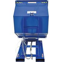 Self-Dumping Hopper, Steel, 1 cu.yd., Blue OCP Construction Supplies