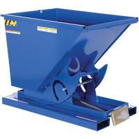 Self-Dumping Hopper, Steel, 1/2 cu.yd., Blue OCP Construction Supplies