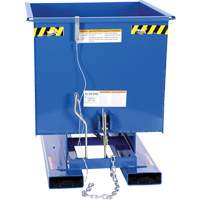 Self-Dumping Hopper, Steel, 1/2 cu.yd., Blue OCP Construction Supplies