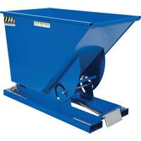 Self-Dumping Hopper, Steel, 3/4 cu.yd., Blue OCP Construction Supplies