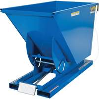 Self-Dumping Hopper, Steel, 3/4 cu.yd., Blue OCP Construction Supplies