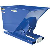 Self-Dumping Hopper, Steel, 1 cu.yd., Blue OCP Construction Supplies