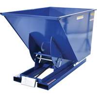 Self-Dumping Hopper, Steel, 1 cu.yd., Blue OCP Construction Supplies