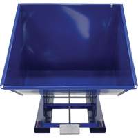 Self-Dumping Hopper, Steel, 2 cu.yd., Blue OCP Construction Supplies
